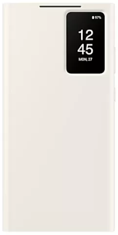 Чехол Samsung Smart View Wallet Case для Galaxy S23 Ultra, кремовый